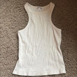 Reformation White Muscle Tank